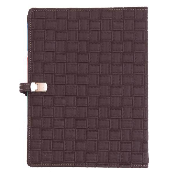 دفتر کلاسوری دوکادفتر طرح چرم مدل 2014-607، DokaDaftar Leather 607-2014 Binder Notebook