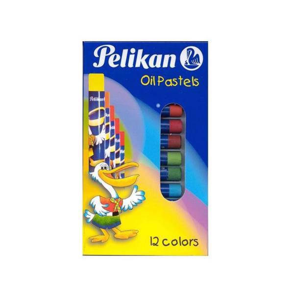 پاستل روغنی 12 رنگ پلیکان آلمان مدل 8347، pelikan 8347 Oil Pastel12 colors
