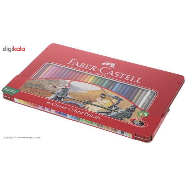 مداد رنگی 36 رنگ فابر کاستل مدل Classic، Faber Castell Classic 36 Color Pencils