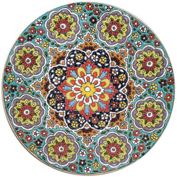 بشقاب سفالی و میناکاری سی دا سایز 20 کد KR02002