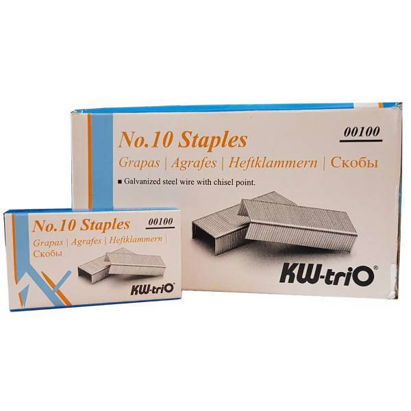 سوزن منگنه کی دبلیو تریو سایز 10 - 20 بسته 1000 عددی، KW-Trio Staples No.10 -20 Boxes of 1000 Pcs