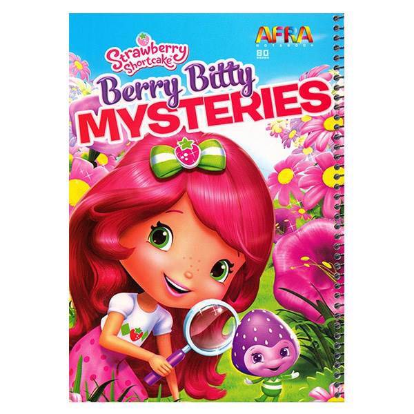 دفتر سیمی افرا 80 برگ طرح Berry Bitty Mysteries، Afra Berry Bitty Mysteries 80 Sheets Coiled Notebook