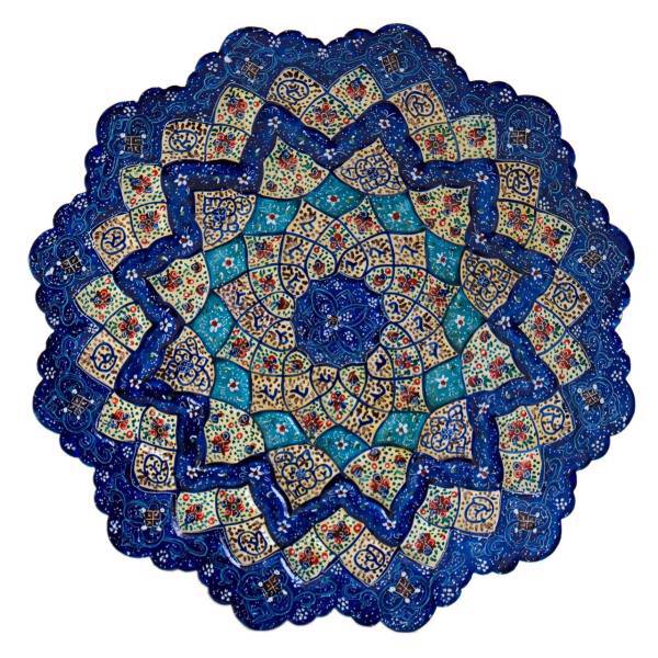 بشقاب میناکاری رستا طرح 259-15-102 قطر 20 سانتی متر