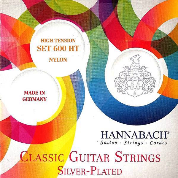 سیم گیتار کلاسیک هانا باخ مدل Set 600 HT، HannaBach Set 600 HT Nylon Classical Guitar Strings