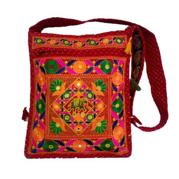 کیف سنتی رودوشی زنانه مدل سوزندوزی کد A-109، Needlework Shoulder Bag For Women A-109