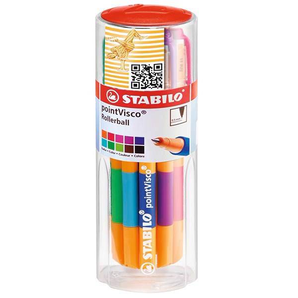 روان نویس استابیلو مدل پوینت ویسکو - بسته 10 رنگ، Stabilo PointVisco Fineliner - Pack of 10