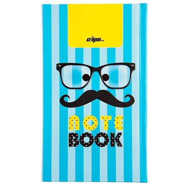 دفترچه یادداشت کلیپس طرح سیبیل 100 برگ، Clips Mustache Design 100 Sheets Notebook