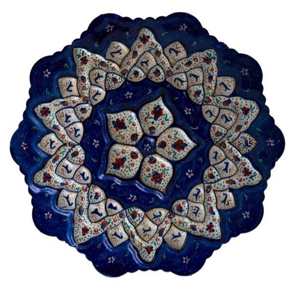 بشقاب میناکاری رستا طرح 276-15-102 قطر 16 سانتی متر