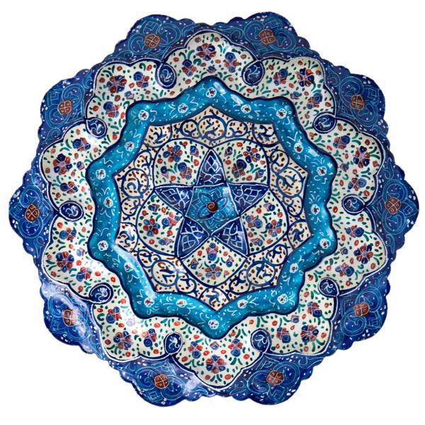 بشقاب میناکاری رستا طرح 210-15-102 قطر 16 سانتی متر