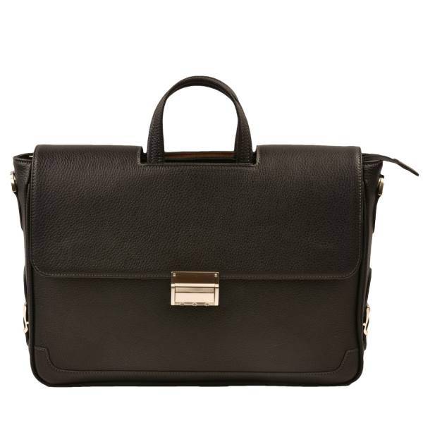 کیف اداری چرم مصنوعی پارینه چرم مدل P155، Parine Charm P155 Leather Briefcase