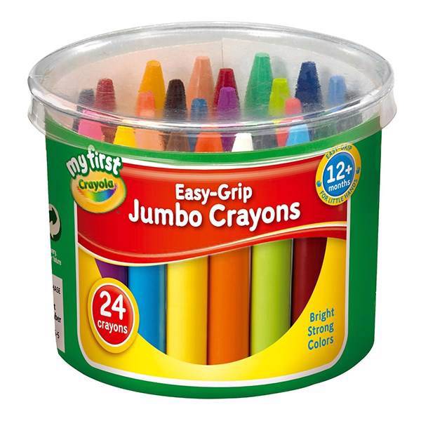 پاستل روغنی 24 رنگ کرایولا مدل جامبو، Crayola Jumbo Crayons - Pack Of 24