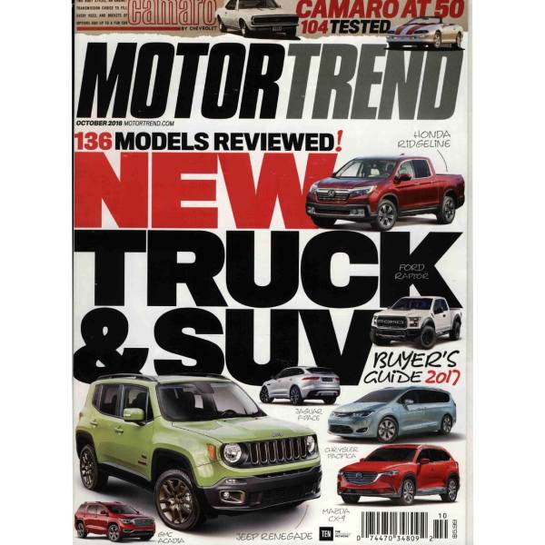 مجله موتور ترند - اکتبر 2016، Motor Trend Magazine - October 2016