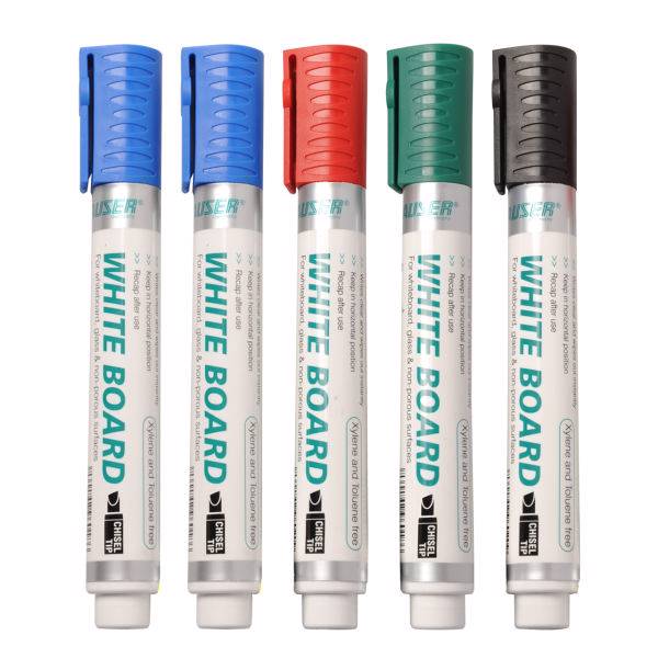 ماژیک وایت برد هایزر مدل 2111B نوک تخت بسته 5 عددی، Hauser
