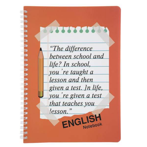 دفتر زبان آوای تحریر مدل Letter، Avayetahrir Letter English Notebook