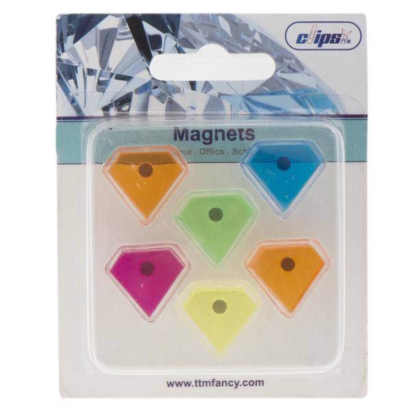 گیره‌ آهنربایی کلیپس مدل 100733 - بسته 6 عددی، Clips 100733 Magnet - Pack of 6