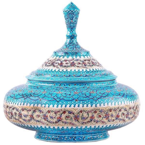 شکلات خوری مسی میناکاری اثر ابوالقاسمی کد 170045