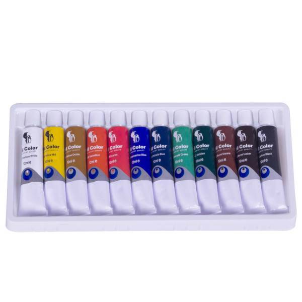 رنگ روغن پارس آرتیست دوازده رنگ 12 میلی لیتر، Pars Artist Oil Color 12 ml