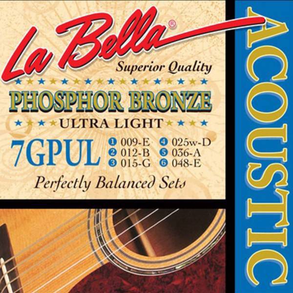 سیم گیتار آکوستیک لا بلا مدل 7GPUL، La Bella 7GPUL Acoustic Guitar String