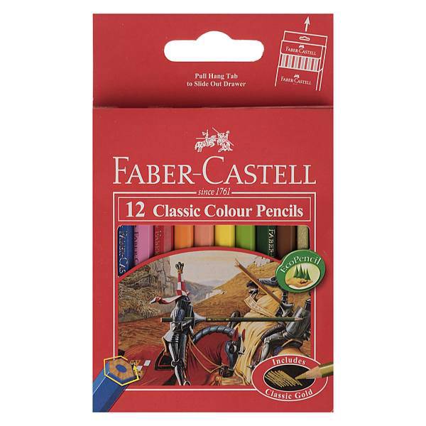 مداد رنگی 12 رنگ فابر-کاستل مدل Classic، Faber-Castell Classic 12 Color Pencil