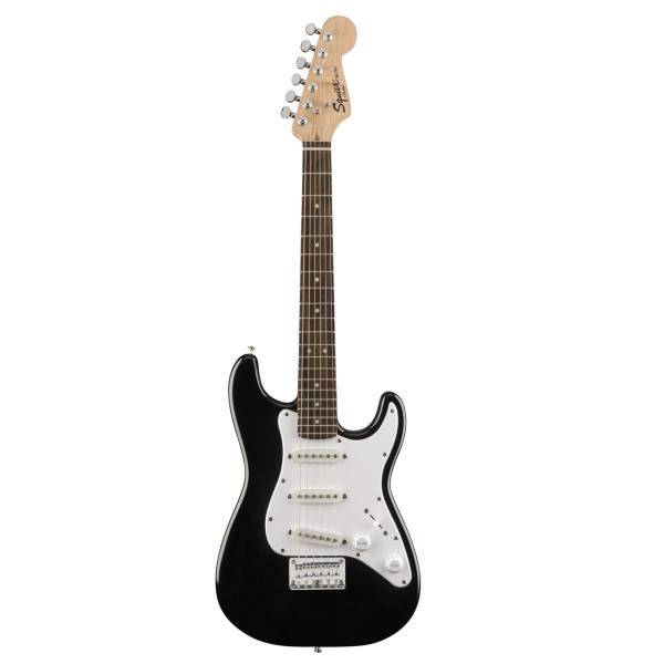 گیتار الکتریک فندر مدل Squier 3/4 Stratocaster Mini Rosewood Fingerboard Black، Fender Squier 3/4 Stratocaster Mini Rosewood Fingerboard Black Electric Guitar