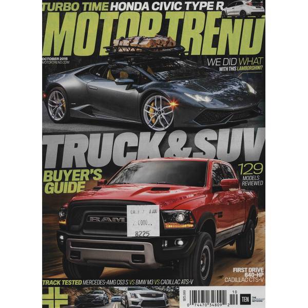 مجله موتور ترند - اکتبر 2015، Motor Trend Magazine - October 2015