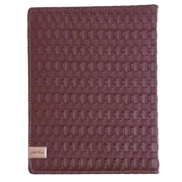 دفتر کلاسوری دوکادفتر طرح چرم مدل 1017-607، DokaDaftar Leather 607-1017 Binder Notebook