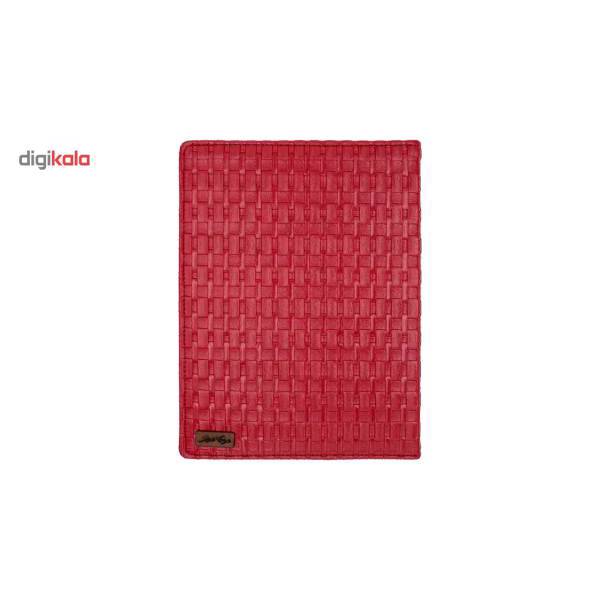 دفتر کلاسوری دوکادفتر طرح چرم مدل Dk607-101، DokaDaftar Leather Dk607-101 Binder Notebook