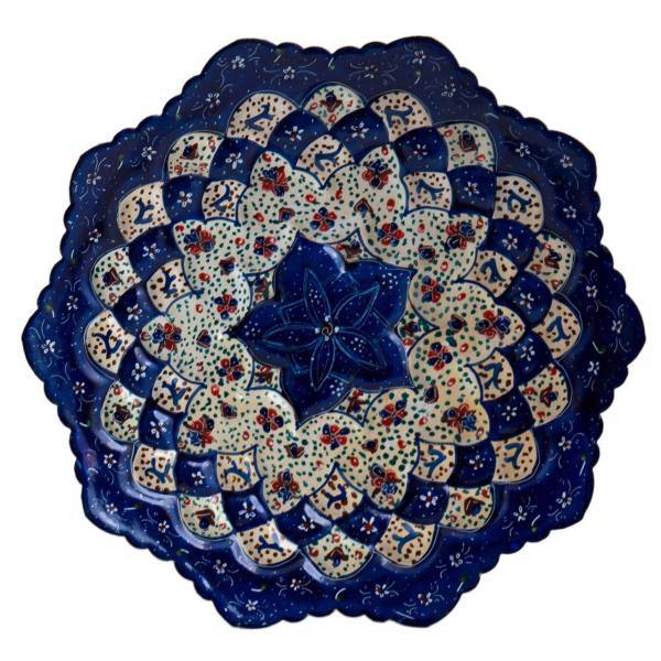 بشقاب میناکاری رستا طرح 198-15-102 قطر 16 سانتی متر