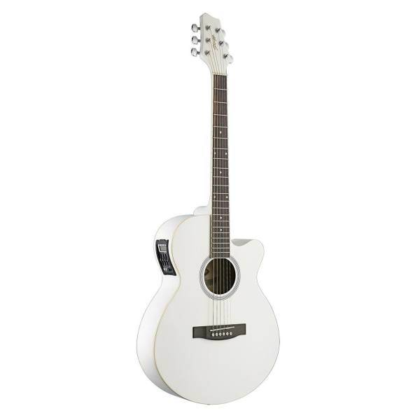 گیتار آکوستیک استگ مدل SW206CETU WH سایز 4/4، Stagg SW206CETU WH Acoustic Guitar