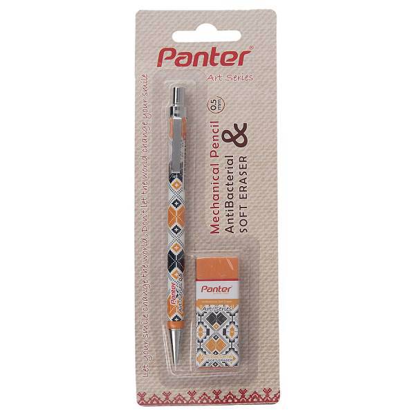 مداد نوکی 0.5 میلی متری پنتر سری Art طرح 4 به همراه پاک کن، Panter Design 4 Art Series 0.5mm Mechanical Pencil with Eraser