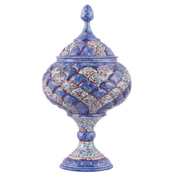 شکلات خوری مسی میناکاری اثر ابوالقاسمی کد 170073