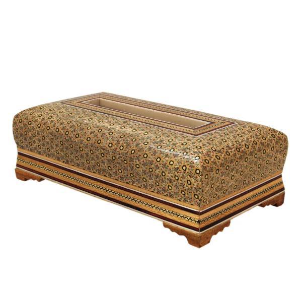 جای دستمال کاغذی خاتم کاری مارک اخوان مارکت لند MKH216