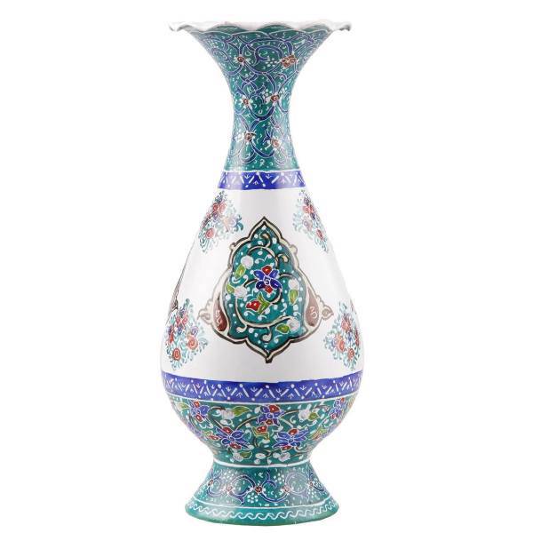 گلدان مسی میناکاری گالری اثر ابوالقاسمی کد 170056