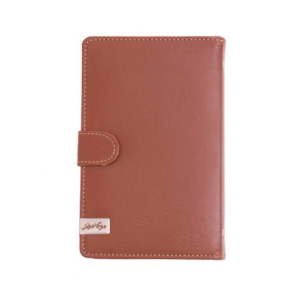 دفتر کلاسوری دوکادفتر فوم چرمی مدل 03-06-607، DokaDaftar Leather 607-06-01 Binder Notebook