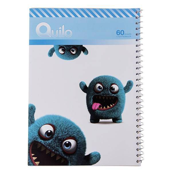 دفتر مشق کوییلو طرح هیولای خزدار با‌نمک 60 برگ، Quilo Cute Furry Monster Notebook 60 Sheets