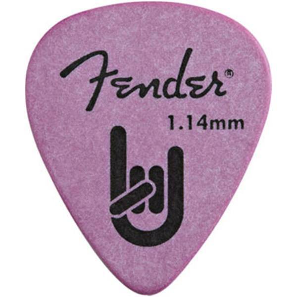 پیک گیتار فندر مدل 351 Rock On Heavy بسته‌ دوازده عددی، Fender 351 Rock On 12 Heavy Pick