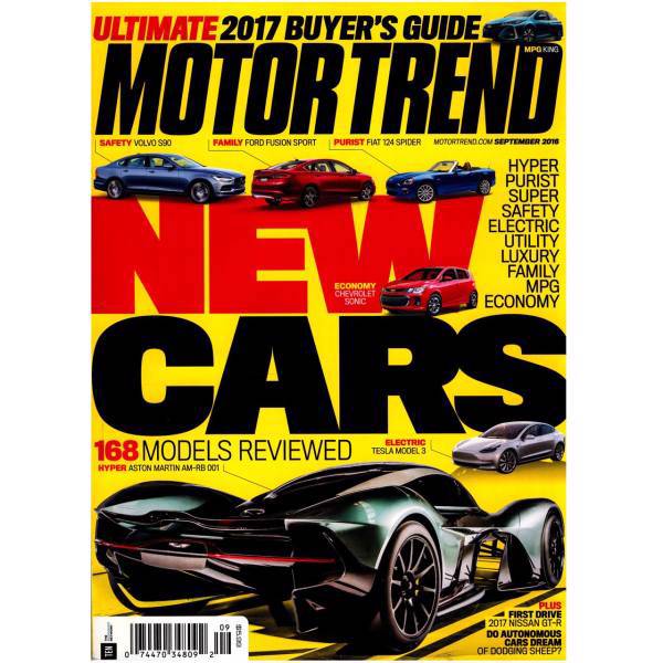 مجله موتور ترند - سپتامبر 2016، Motor Trend Magazine - September 2016