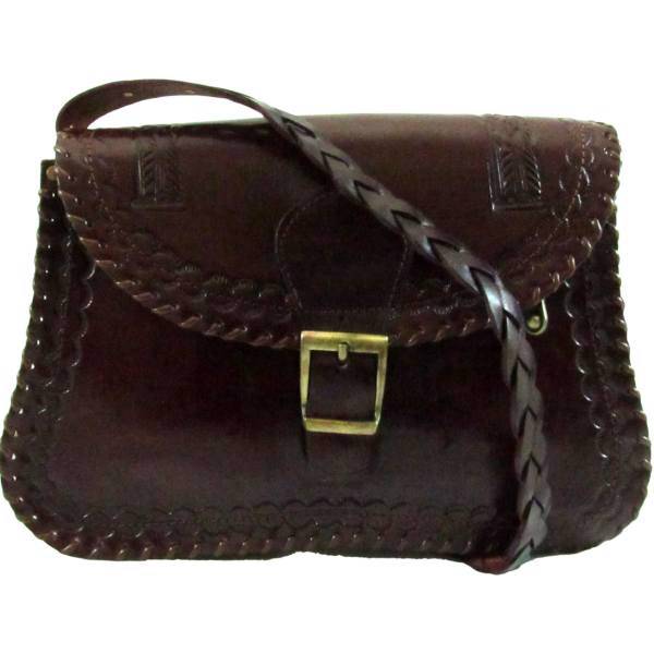 کیف رودوشی زنانه چرم طبیعی برندزکالا مدل سنتی BK-606، Model BK-606 Women Shoulder Bag