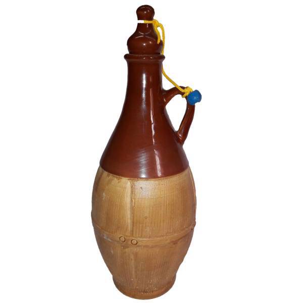 کوزه سفالی طرح قهوه ای مدل clay