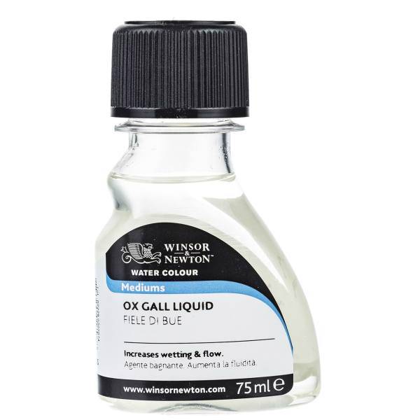 مدیوم آبرنگ وینزور مدل OX Gall Liquid حجم 75 میلی لیتر، Winsor OX Gall Liquid Watercolor Medium 75ml