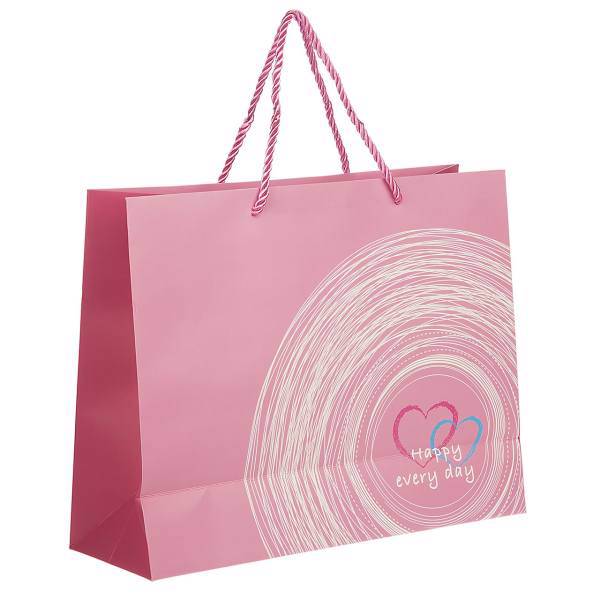 پاکت هدیه افقی طرح قلب 9، Heart Design 9 Horizontal Gift Bag