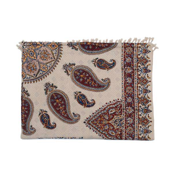 سفره قلمکار اثر زابلیان طرح 66-11-118 سایز 200 × 135 سانتی متر