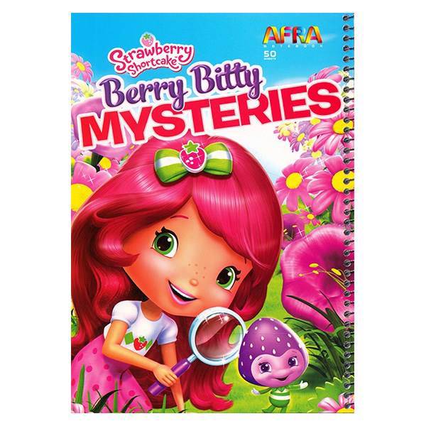 دفتر 50 برگ افرا طرح Berry Bitty Mysteries جلد شومیز، Afra 50 Sheets Berry Bitty Mysteries Design Soft Cover Notebook