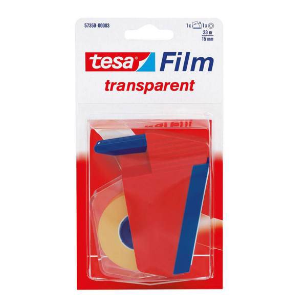 پایه چسب دیواری تزا مدل 57350، tesa transparent with household dispenser