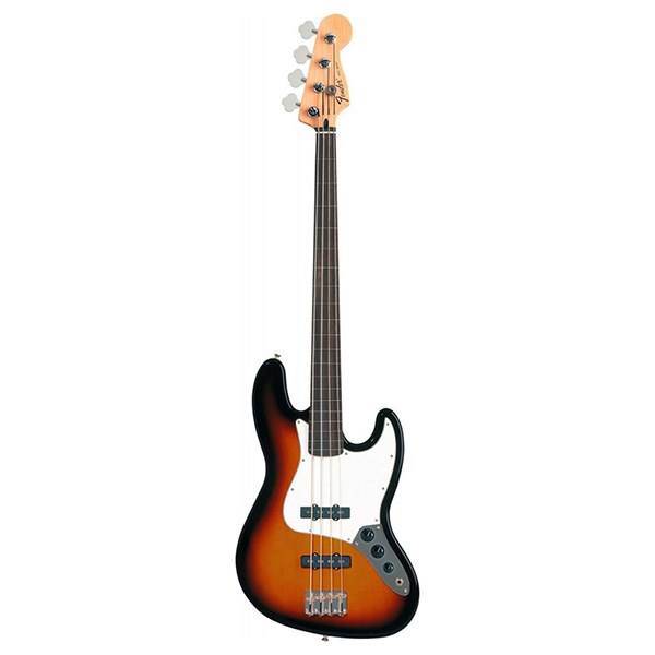 گیتار باس فندر مدل Standard Jazz Bass Fretless RW Brown Sunburst، Fender Standard Jazz Bass Fretless RW Brown Sunburst Bass Guitar