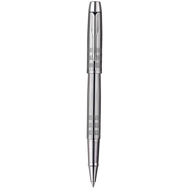 روان نویس پارکر سری IM مدل Premium Shiny Chrome Metal Chiselled، Parker Premium Shiny Chrome Metal Chiselled IM Series Rollerball Pen