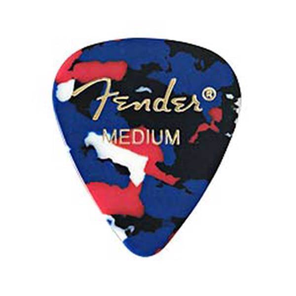 پیک گیتار الکتریک فندر مدل کلاسیک سلولوید مدیوم بسته دوازده عددی، Fender 351 Shape Classic Celluloid Medium Pick