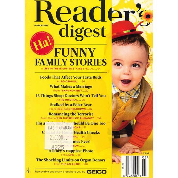 مجله ریدرز دایجست - مارس 2016، Readers Digest Magazine - March 2016