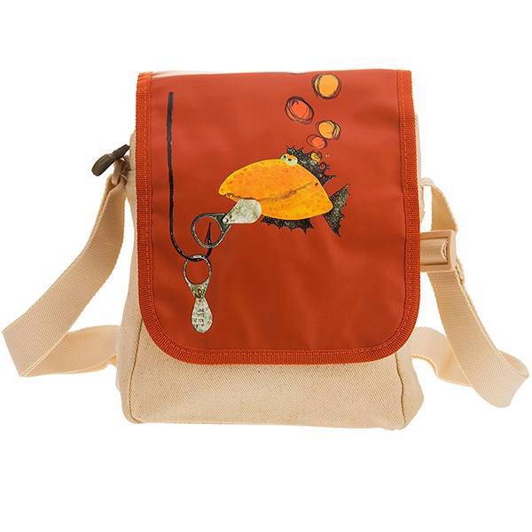 کیف رو دوشی میلان طرح ماهی باهوش، Milan Intelligent Fish Design Shoulder Bagg