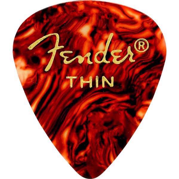 بسته 12 عددی پیک گیتار فندر مدل 351 Shape Classic Thin 0980351700، Fender 351 Shape Classic Thin 0980351700 Pick